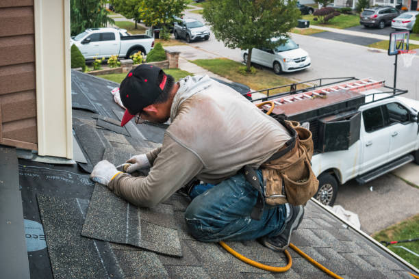 Professional Emergency Roof Repair technician working in West Orange, NJ